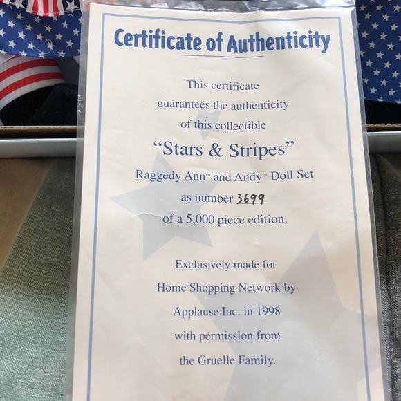 Stars & Stripes Raggedy Ann & Andy - Picture 4 of 8